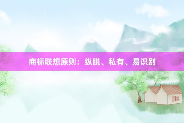 商标联想原则：纵脱、私有、易识别